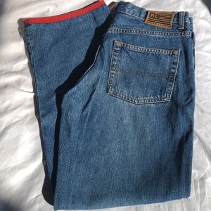Vintage Polo Jeans Co. Ralph Lauren - Blue Denim w/ Red Trim - Medium Rise